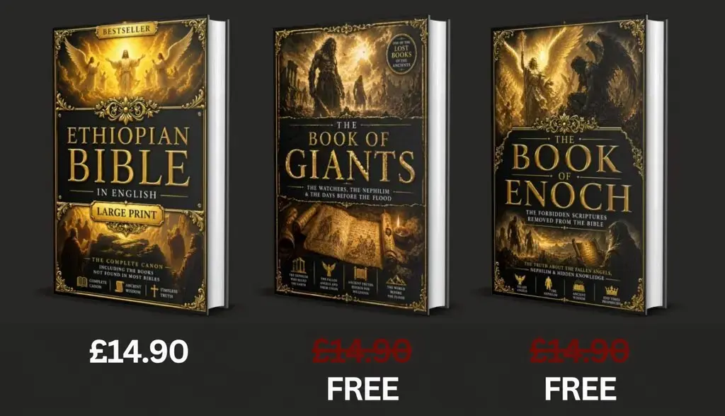 Three books in the bundle: Ethiopian Bible for £14.90, Book of Giants and Book of Enoch free